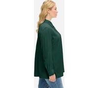 Sheego Hemdbluse mit gerüschter Knopfleiste 52 moos