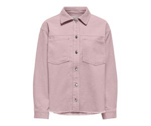 Hemdbluse ONLY "ONLMAIKO-BITTEN L/S CORD SHACKET CC PNT", Damen, Gr. S, burnished lila, Cord, Obermaterial: 100% Baumwolle, unifarben, loose fit normal, Blusen Hemdbluse, mit Brusttaschen, leicht ausg