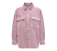 Hemdbluse ONLY "ONLTIGGY L/S CORD SHACKET PNT", Damen, Gr. XL, rosa (keepsake lila), Cord, Obermaterial: 100% Baumwolle, unifarben, oversize hüftbedeckend, Blusen Hemdbluse, Baumwolle, oversize (60327