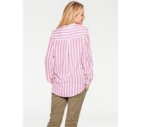 Hemdbluse HEINE, Damen, Gr. 34, pink (pink, ecru), 100% Viskose, gemustert, gestreift, Blusen Hemdbluse (57540839-34) pink, ecru