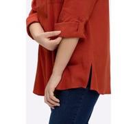 Hemdbluse rostrot 48
