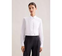Seidensticker Damen Women Slim Longsleeve Stretch Bluse, Weiß(080612), 48 EU