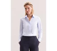 Hemdbluse SEIDENSTICKER, Damen, Gr. XL (42), blau (hellblau gestreift), 100% Baumwolle, gestreift, slim fit, ohne Ausschnitt, Blusen Hemdbluse, 1/1 Kragen (13464538-42) hellblau gestreift