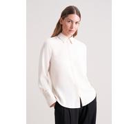 Hemdbluse SEIDENSTICKER, Damen, Gr. XL (42), off, weiß, 100% Polyester, unifarben, regular fit, Blusen Hemdbluse (53458317-42) off, weiß