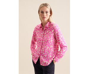 Hemdbluse SEIDENSTICKER, Damen, Gr. XL42, pink, 100% Viskose, gemustert, regular fit, ohne Ausschnitt, Blusen Hemdbluse, 1/1 Kragen Druck (16815751-42) pink