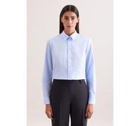 Klassische Bluse Uni Blau XS (60.852128-0014-XS)