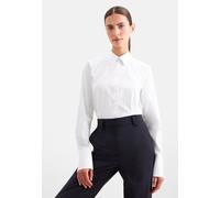 Hemdbluse SEIDENSTICKER, Damen, Gr. XXL (44), weiß, 100% Baumwolle, unifarben, slim fit, ohne Ausschnitt, Blusen Hemdbluse, 1/1 Kragen Uni (73791060-44) weiß