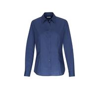 Hemdbluse SEIDENSTICKER "Schwarze Rose", Damen, Gr. S(36), blau (dunkelblau), 100% Baumwolle, unifarben, regular fit, ohne Ausschnitt, Blusen Hemdbluse, 1/1 Kragen Uni (71761027-36) dunkelblau