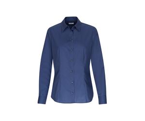 Hemdbluse SEIDENSTICKER "Schwarze Rose", Damen, Gr. S(36), blau (dunkelblau), 100% Baumwolle, unifarben, regular fit, ohne Ausschnitt, Blusen Hemdbluse, 1/1 Kragen Uni (71761027-36) dunkelblau