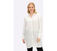 Hemdbluse SHEEGO, Damen, Gr. 48, ecru, gestreift, 90% Viskose, 10% Polyester, gemustert, gestreift, Blusen Hemdbluse (71648138-48) ecru, gestreift