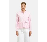 Hemdbluse SMITH & SOUL, Damen, Gr. XS, sugar, Web, Obermaterial: 70% Baumwolle, 27% Polyester, 3% Elasthan, regular fit hüftlang, 2-Knopf-Manschette mit Schlitz, Blusen Hemdbluse, mit Pattentaschen vo