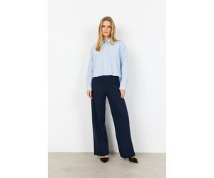 Hemdbluse SOYACONCEPT "SC-CASSY 1", Damen, Gr. M, windsurfer combi, Web, Obermaterial: 53% Polyester, 47% Baumwolle, gestreift, bequem taillenbedeckt, Rundhals, angeschnitten 1-Knopf-Manschette mit Sc