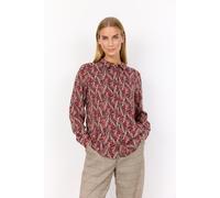 Hemdbluse SOYACONCEPT "SC-ILYA 2", Damen, Gr. M, rot, Web, Obermaterial: 100% Viskose, gemustert, normal, Blusen Hemdbluse (71030342-M) rot