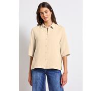 STREET ONE Damen A345609 Musselin Hemdbluse, Coastal Beige, 34