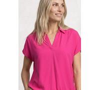 Hemdbluse STREET ONE, Damen, Gr. 38, pink (magenta dream), Stoff, 100% Viskose, unifarben, normal normal, V-Ausschnitt, abgesteppt, Blusen Hemdbluse, aus softer Viskose (32782539-38) magenta dream