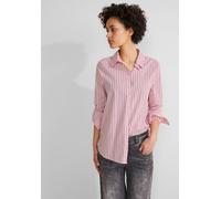 STREET ONE Damen Gestreifte Hemdbluse, soft legend rose, 40