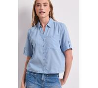 Street One Kurzarm Hemdbluse mit Turn-Up-Details original Blue 44