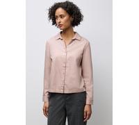 Hemdbluse STREET ONE, Damen, Gr. 46, faded rose, Web, 100% Baumwolle, unifarben, normal normal, V-Ausschnitt, Manschette, Blusen Hemdbluse, aus reiner Baumwolle (47654759-46) faded rose