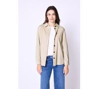 Street One Studio Frauen Cord-Hemdbluse in Beige, Gr: 42