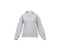 Hemdbluse SURI FREY "Bluse SFY Freyday", Damen, Gr. M, grau (grau 800), Obermaterial: 70% Baumwolle CO. 27% Polyamid PA. 3% Elasthan EL., Blusen Hemdbluse (16561958-M) grau 800