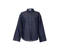 Hemdbluse SURI FREY "Leinenhemd SFY Freyday", Damen, Gr. L, blau (blau 500), Obermaterial: 67% Baumwolle CO. 33% Leinen LI., Blusen Hemdbluse (24006833-L) blau 500