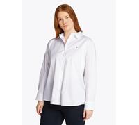 Tommy Hilfiger Damen Hemd Poplin Regular Fit, Weiß (Th Optic White), 54