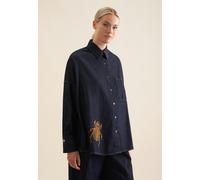 Hemdbluse Uni Blau M/L (60.636921-0018-M/L)