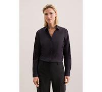 Seidensticker Slim Fit Bluse schwarz, Einfarbig
