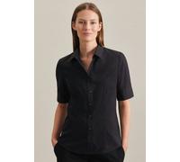 Damen Longbluse Oversized 1/1 Hemdblusenkragen 97% Baumwolle 3% Elastan