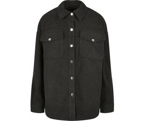 Hemdbluse URBAN CLASSICS "Urban Classics Damen Ladies Classic Overshirt", Damen, Gr. 5XL, charcoal, 88% Polyester, 10% Viskose, 2% Elasthan, Blusen Hemdbluse (33375221-5XL) charcoal