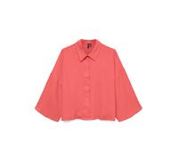 Hemdbluse VERO MODA "VMNATALI CROP SHIRT WVN NOOS", Damen, Gr. XS, dubarry, Web, Obermaterial: 100% Baumwolle, unifarben, regular fit kurz, weit, Blusen Hemdbluse (22459167-XS) dubarry