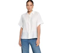 Hemdbluse ZERO "Damen mit überschnittenen Ärmeln", Damen, Gr. 44, sanftes weiß, Obermaterial: 86% Viskose, 14% Polyester, lässig geschnitten normal, Blusen Hemdbluse (36532422-44) sanftes weiß