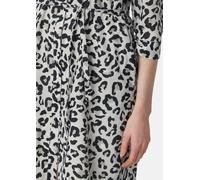 Hemdblusen-Kleid mit Leo-Print und Eingrifftaschen grau|mehrfarbig 44