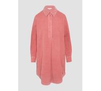 Hemdblusenkleid aus Feincord mit seitlichen Eingrifftaschen 32 Orange 2154286.2070.32