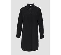 Hemdblusenkleid aus Feincord mit seitlichen Eingrifftaschen 34 schwarz 2154307.9999.34