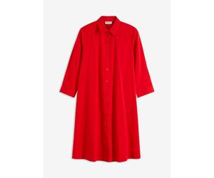 Hemdblusenkleid aus griffigem Popeline 50
