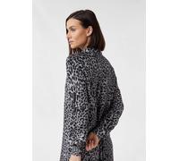 Comma Hemdblusenkleid aus Viskose mit Leo-Print