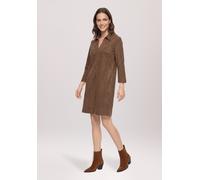 Hemdblusenkleid BETTY BARCLAY "Damen mit Knopfleiste", Damen, Gr. 40, Normalgrößen, braun (schwarz coffee), Obermaterial: 92% Polyester, 8% Elasthan, figurumspielend kurz, Kleider (16400104-40) schwar