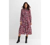 Hemdblusenkleid aus fließender Viskose 36