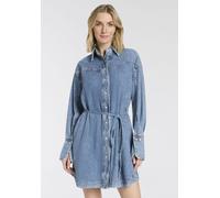 BOSS Damen Jeanskleid C_SHIRTDRESS Mini, stoned blue, Gr. XS