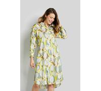 Hemdblusenkleid BUGATTI, Damen, Gr. 36, Normalgrößen, grün (mint), 100% Baumwolle, normal, Kleider Hemdblusenkleid, aus reiner Baumwolle (87680009-36)
