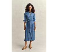 GANT Damen Chambray Hemdblusenkleid (42) LIGHT INDIGO