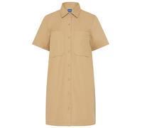 Hemdblusenkleid HUGO BLUE "Kandira", Damen, Gr. 40, N-Gr, open beige 280, Web, Obermaterial: 100% Baumwolle, unifarben, abgesteppte Kante, Kleider, in A-Linie (96271453-40) open beige 280