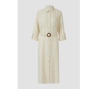 Hemdblusenkleid im Relaxed Fit mit geflochtenem Gürtel 46 creme 2165752.0750.46