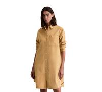 Hemdblusenkleid MARC O'POLO "aus Feincord", Damen, Gr. 32, Normalgrößen, beige (salted caramel), Obermaterial: 78% Baumwolle, 22% Lyocell, unifarben, relaxed fit knielang, Manschette, Kleider (2981883