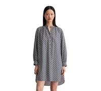 Hemdblusenkleid MARC O'POLO "aus leichtem Baumwoll-Voile", Damen, Gr. 32, Normalgrößen, bunt (mf50), Obermaterial: 100% Baumwolle; Futter: 100% Modal, bedruckt, relaxed fit knielang, Manschette, Kleid