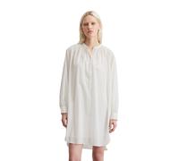 Hemdblusenkleid MARC O'POLO "aus leichtem Baumwoll-Voile", Damen, Gr. 34, Normalgrößen, weiß (m152), Obermaterial: 100% Baumwolle; Futter: 100% Modal, unifarben, relaxed fit knielang, Manschette, Klei