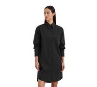 Hemdblusenkleid MARC O'POLO "aus Popeline", Damen, Gr. 36, Normalgrößen, schwarz (m990), Obermaterial: 68% Baumwolle, 28% Polyamid, 4% Elasthan; Futter: 100% Nicht verfügbar, unifarben, regular fit no