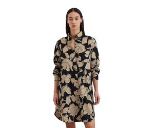 Hemdblusenkleid MARC O'POLO, Damen, Gr. 32, N-Gr, bunt (multi), Web, Obermaterial: 60% Baumwolle, 40% Lyocell, relaxed fit knieumspielend, Manschette, Kleider Hemdblusenkleid, hat einen bezaubernden,