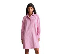 Hemdblusenkleid MARC O'POLO DENIM "aus Organic Cotton-Lyocell-Mix", Damen, Gr. L, Normalgrößen, light pink, Obermaterial: 69% Baumwolle, 31% Lyocell, gestreift, regular fit kurz, Manschette, Kleider (